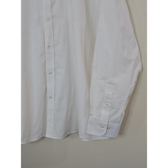 Brooks Brothers Regent Fit White Button Down Shirt Mens Size 2XL Non-Iron Polo - Picture 4 of 11